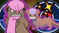 Shiny Yungoos and Gumshoos take on a pink coloration in Pokemon GO (Image via Niantic)